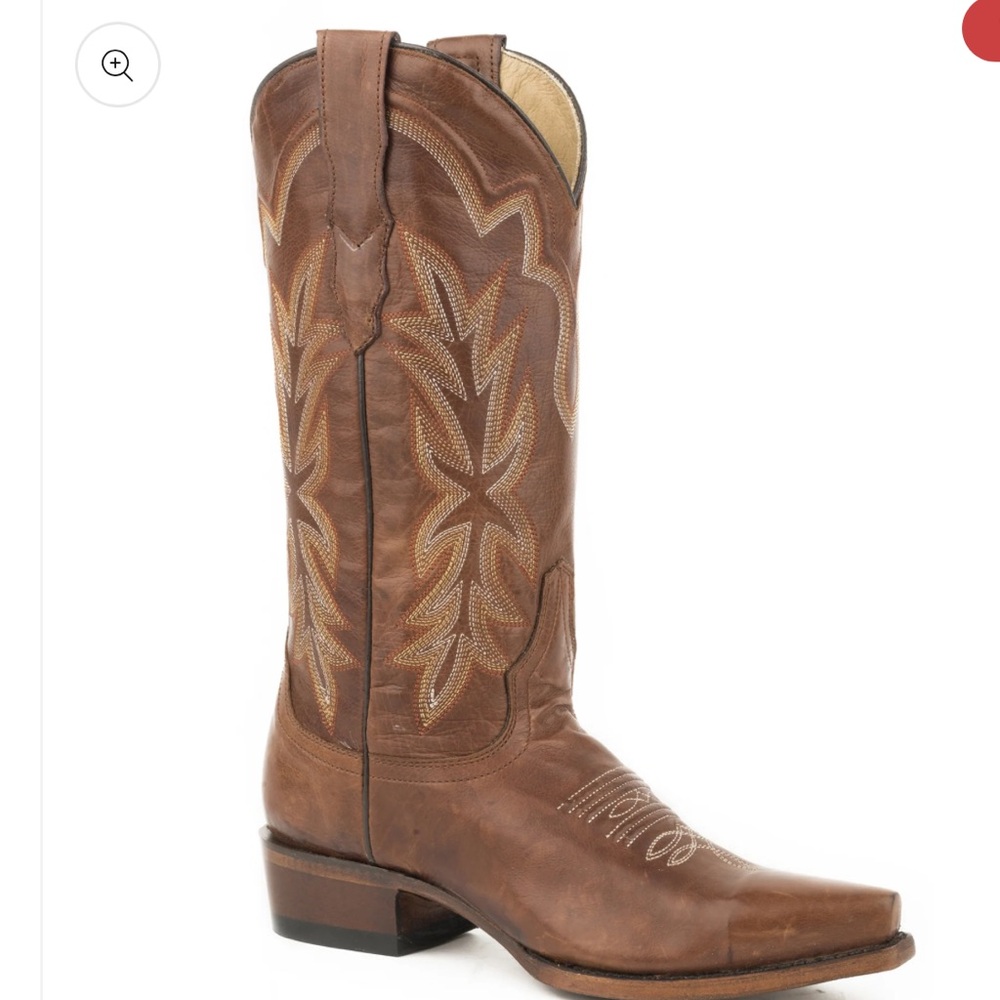 Stetson Casey Brown Leather Western Boots 13 inch